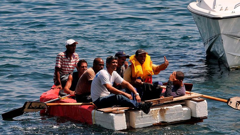 Kuubalaisia laittomia maastamuuttajia 2009 