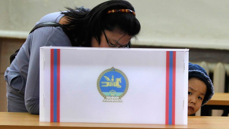 Mongoliassa äänestettiin parlamenttivaaleissa vuonna 2012