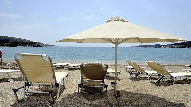 Vouliagmenin ranta lähellä Ateena Kreikassa vuonna 2010