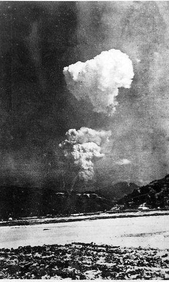 Vuonna 2013 julkaistu kuva Hiroshiman pommista.