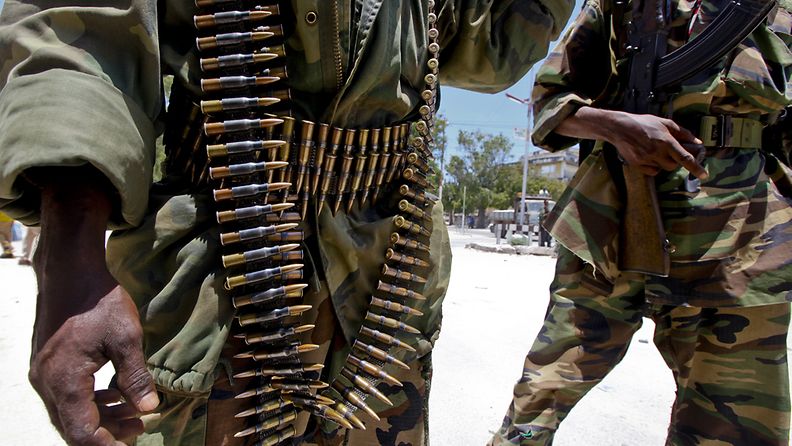 Somalian hallituksen sotilaita. Kuva: EPA