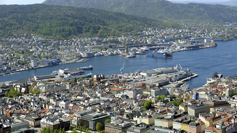 Bergenin kaupunkin Norjassa