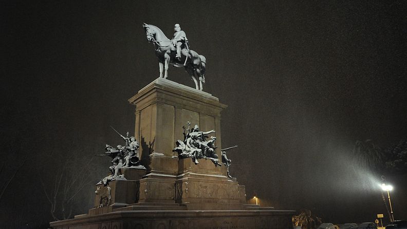 Giuseppe Garibaldin monumentti Roomassa.