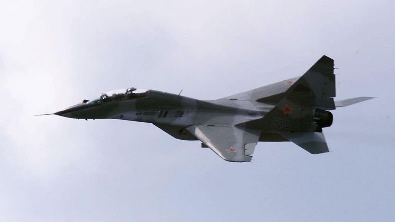 Arkistokuva Venäjä ilmavoimien MiG-hävittäjästä vuonna 2001.
