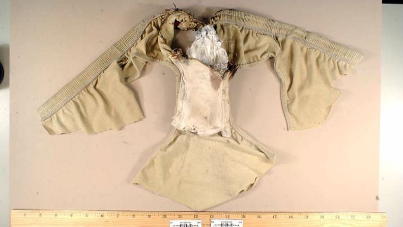 Kuvassa alushousuihin kätketty pommi, joka löytyi  Northwest Airlines -lentoyhtiön matkustajalta 26.12. 2009. (Kuva: EPA/FBI)