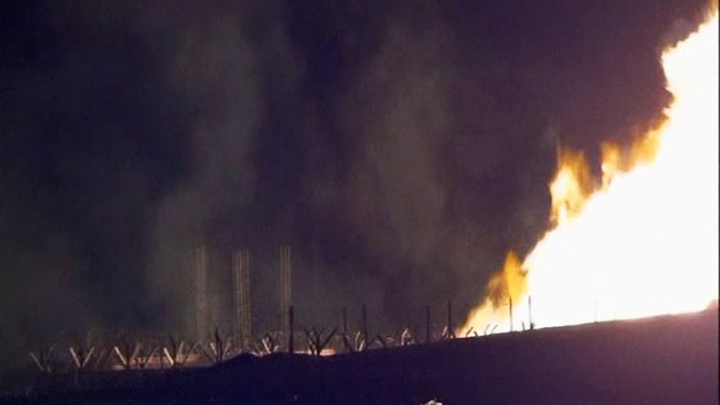 Jordaniaan ja Israeliin kaasua toimittava putki räjäytettiin yöllä Siinain niemimaalla Egyptissä.