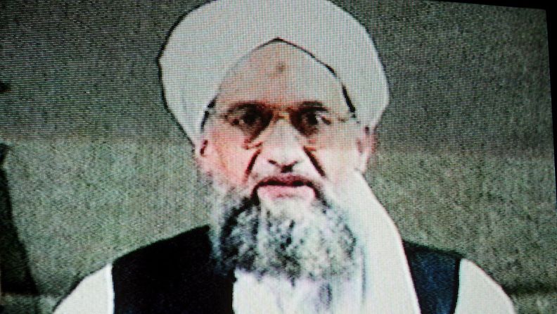 Al-Qaidan johtaja Aiman al-Zawahri 