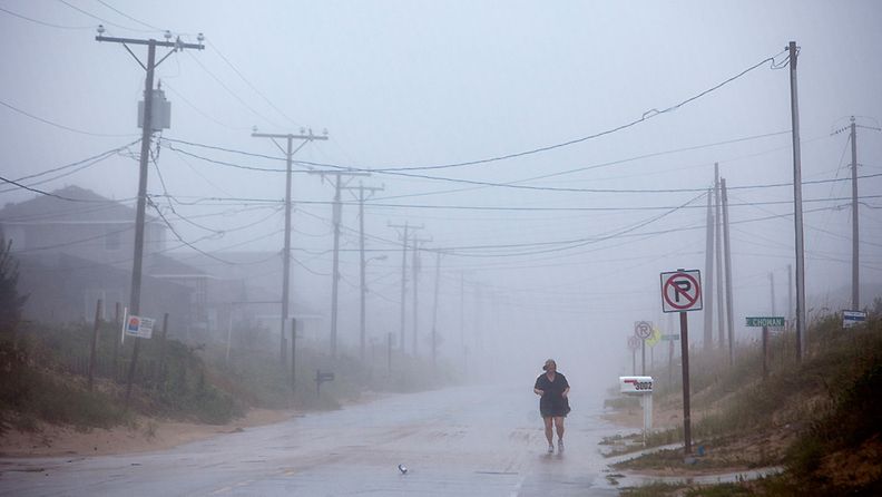 Hurrikaani Irene riepotteli Pohjois-Carolinaa 27.8.2011.