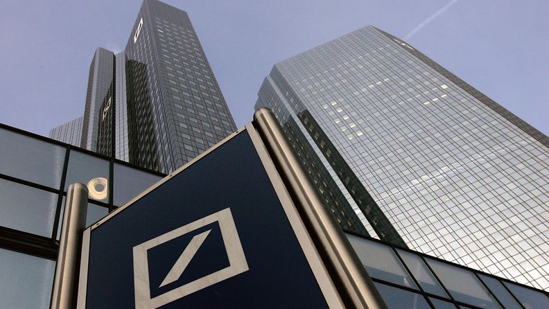 Deutsche Bankin pääkonttori Frankfurtissa. 