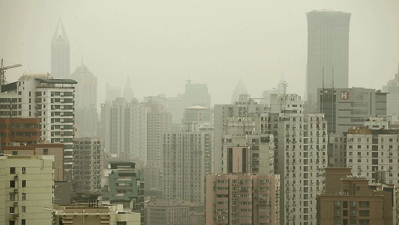 Sumua Kiinan Shanghain yllä 4.5.2011.