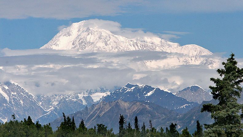 Pohjois-Amerikan korkein vuori McKinley.