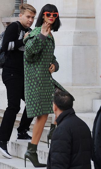 Rihanna, Stella McCartney Autumn/Winter 2014-15 fashion show, Pariisi