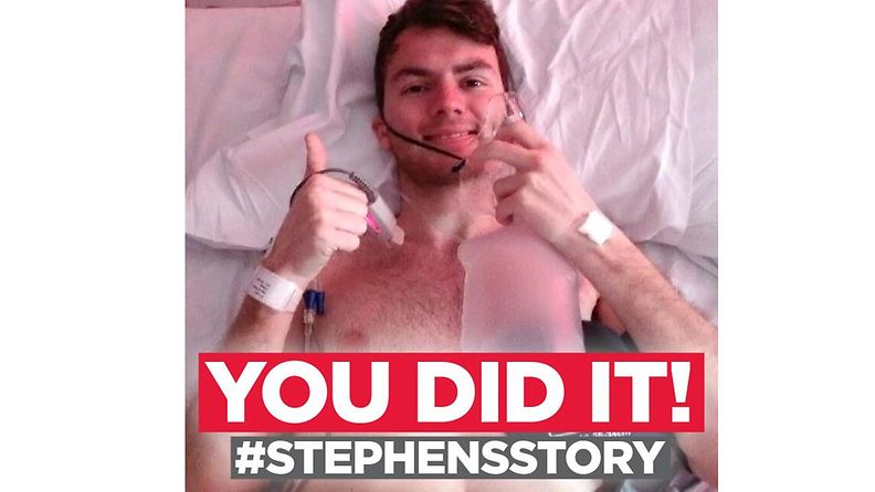 Syöpää sairastava Stephen Sutton keräsi miljoona puntaa hyväntekeväisyyteen