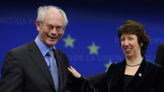 Herman Van Rompuy, Cathrine Ashton, EU:n presidentti ja ulkoministeri