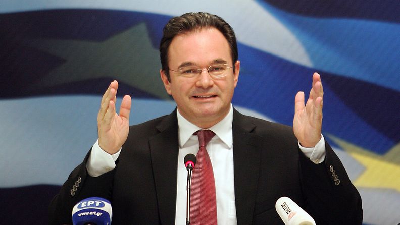 Kreikan entinen valtiovarainministeri George Papaconstantinou voi joutua oikeuden eteen. Arkistokuva vuodelta 2011.