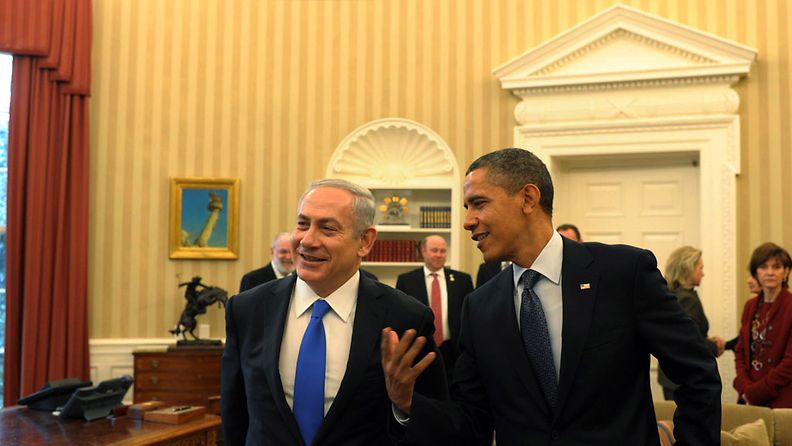 Israelin pääministeri Benjamin Netanjahu vierailulla presidentti Barack Obaman luo Washingtonissa 3/2012