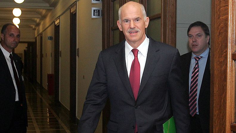 Kreikan pääministeri George Papandreou 15.4.2011.