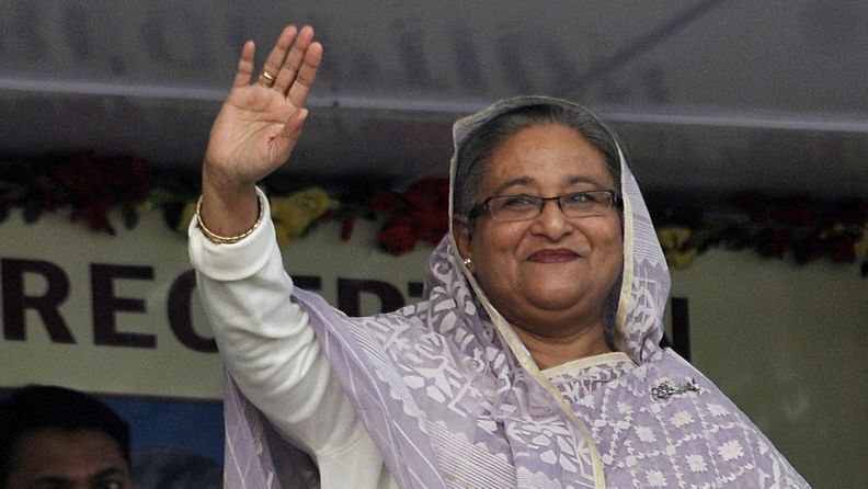 Bangladeshin pääministeri Sheikh Hasina. 