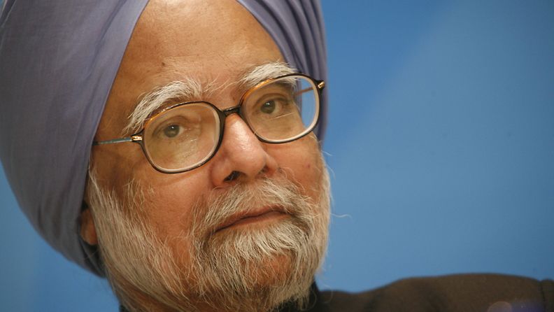 Intian pääministeri Manmohan Singh. 