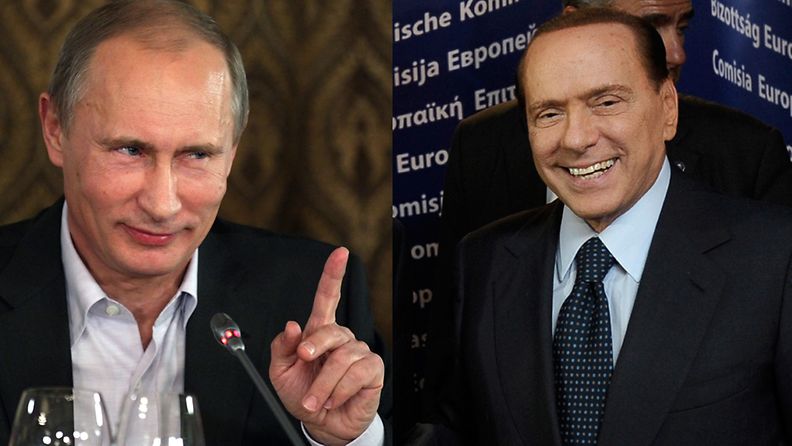 Putin: Minulla on hyvin lämmin ja henkilökohtainen suhde Berlusconiin.