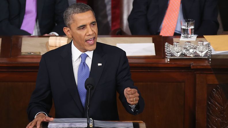 Obaman puhe keskittyi pääosin talouskasvuun ja työpaikkoihin. 