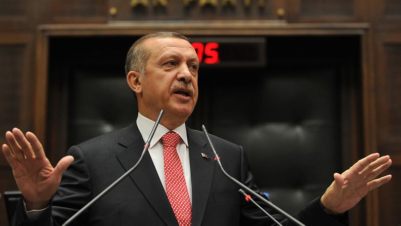 Turkin pääministeri Tayyip Recep Erdogan.