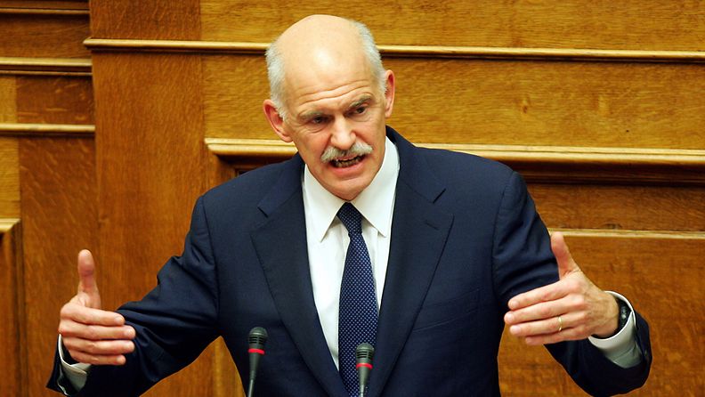 Kreikan pääministeri George Papandreou. Kuva: EPA