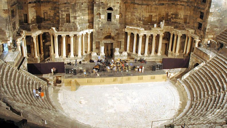 Noin 2000 vuotta vanha teatteri Bosrassa, Syyriassa.