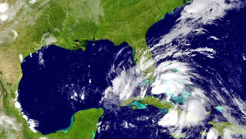 Hurrikaani Isaac oli 26.8.2012 Kuuban pohjoispuolella. Kuva: National Oceanic and Atmospheric Administration (NOAA).