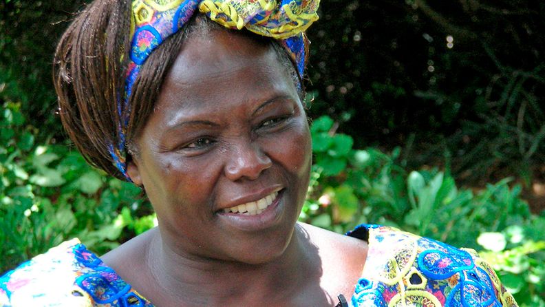 Wangari Maathai kuvattuna vuonna 2009.