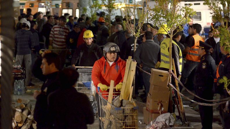 Supermarket romahti osittain Argentiinassa 26.10.2012