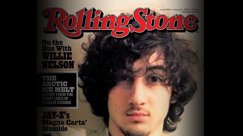 Bostonin pommituksista syytetty Dzhohar Tsarnajev poseeraa Rolling Stonen kansikuvassa.
