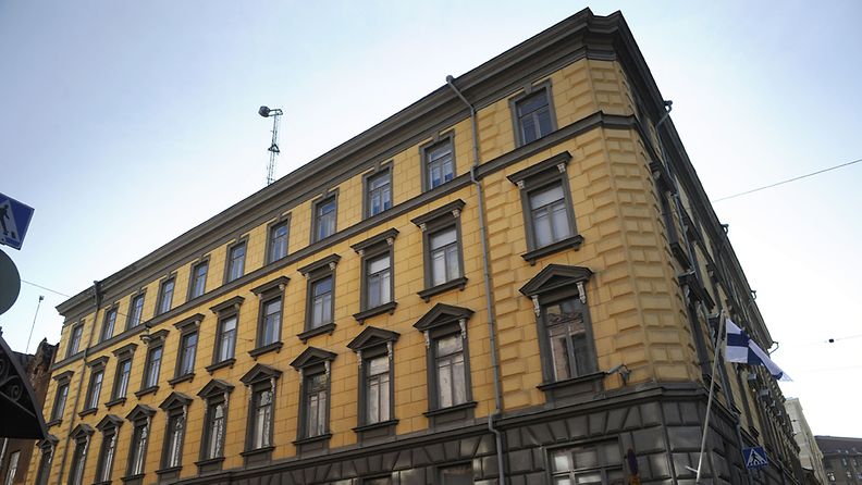Suojelupoliisin rakennus Helsingin keskustassa Ratakadulla.
