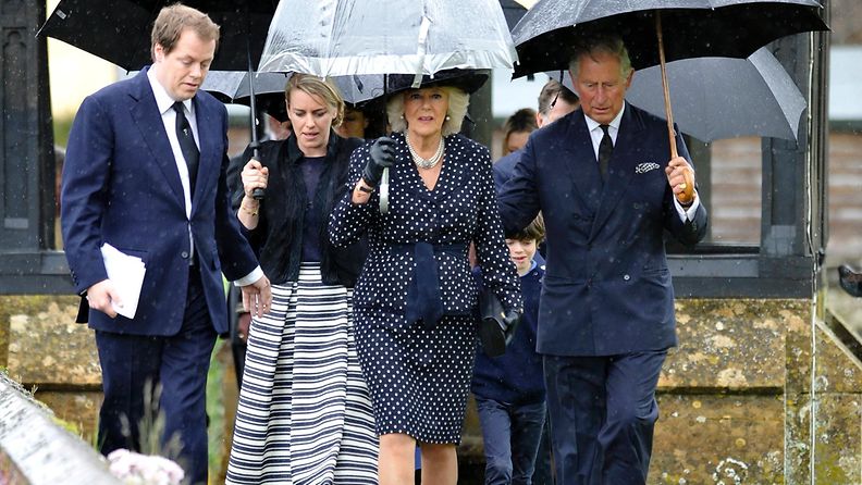 Camilla, Charles, Mark Shand hautajaiset