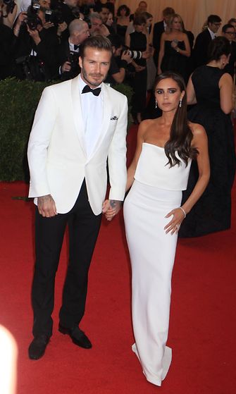 David ja Victoria Beckham Met-gaalassa 2014