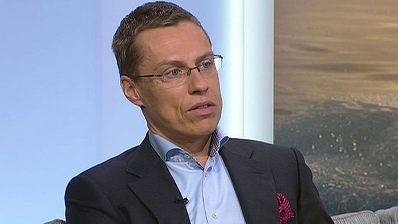 Eurooppa- ja ulkomaankauppaministeri Alexander Stubb Huomenta Suomessa 25.3.2013.
