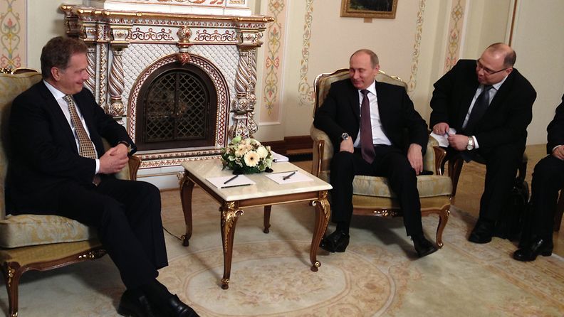 Presidentit Sauli Niinistö ja Vladimir Putin.