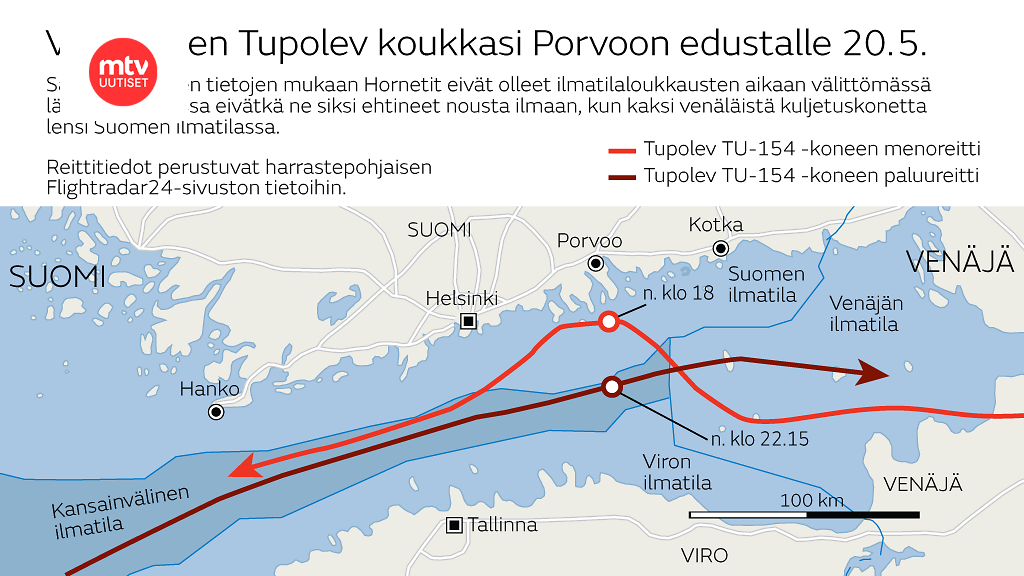 Valtioneuvosto sai tiedon ilmatilaloukkauksesta mediatiedotteesta -  