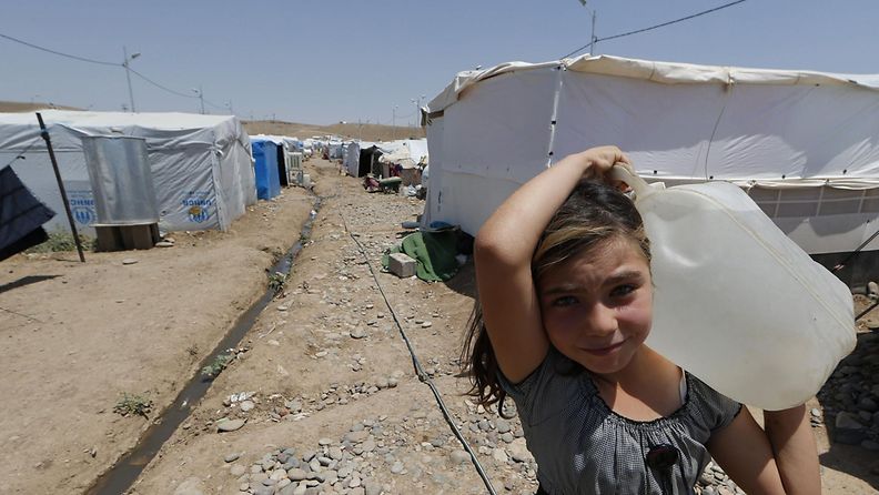 Syyria pakolaisleiri pakolainen