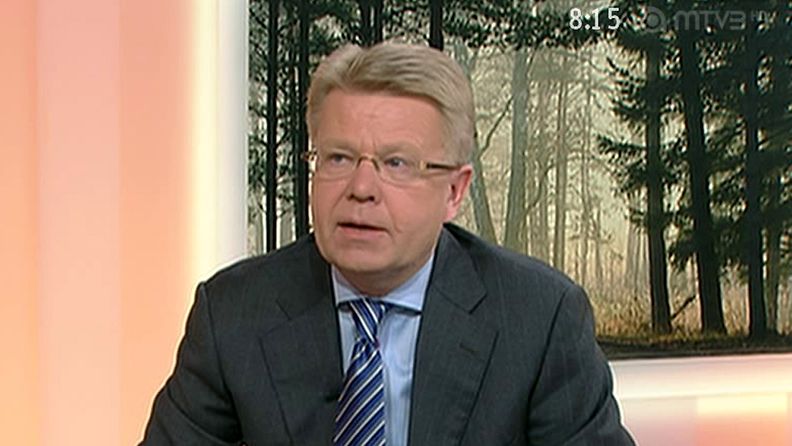 EK:n puheenjohtaja Jyri Häkämies Huomenta Suomen vieraana 21. marraskuuta 2012.