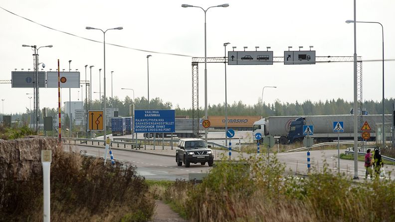 Vaalimaan rajanylityspaikka Virolahdella keskiviikkona 19. syyskuuta 2012.