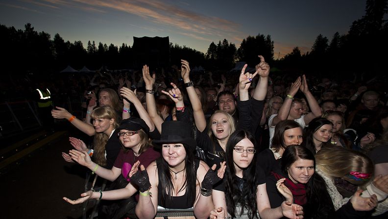 Nightwishin keikalle tullut yleisö jaksoi hurrata Seinäjoen illassa.