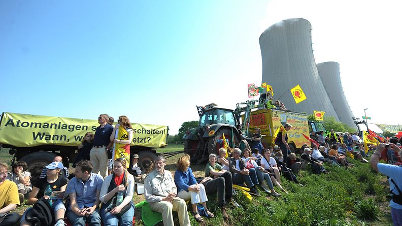 Ydinvoiman vastainen mielenosoitus Saksassa 25.4.2011. Kuva: EPA