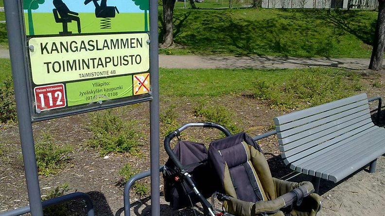 Lapsia ahdistellut mies on liikkunut muun muassa tässä toimintapuistossa Kangaslammella. 