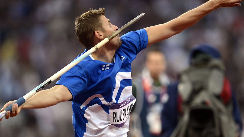 Antti Ruuskanen voitti Suomelle olympiapronssia keihäänheitossa. 