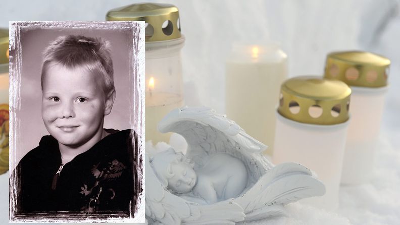 Ylöjärveläisten jättämiä muistokynttilöitä sekä enkelikoriste Pöllökujalla sijaitsevalla lumikasalla, minkä alta viime torstaina kadonnut Arttu Ollila löydettiin kuolleena.