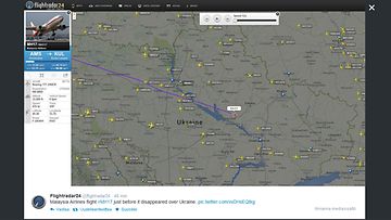 Flightradar malesialaiskone Ukraina 