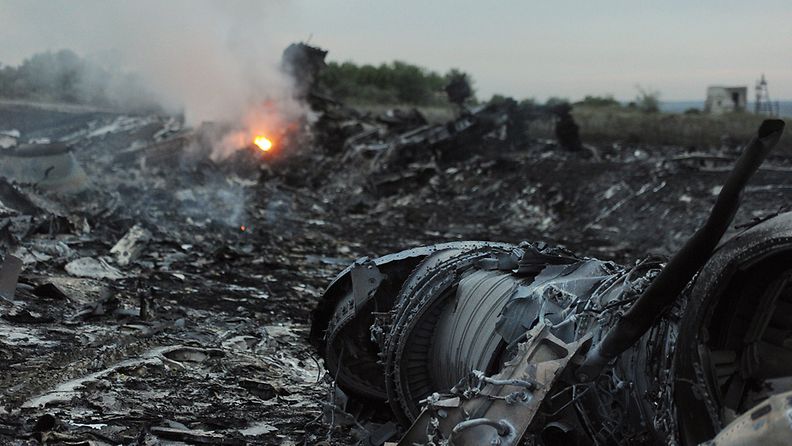 Malaysia Airlines lento MH17 alasammuttu Itä-Ukrainassa