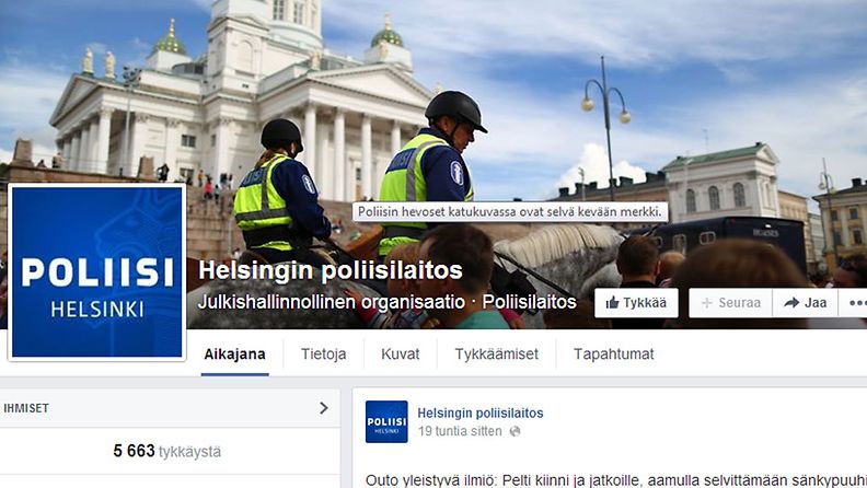 Poliisin facebook Helsingin poliisi