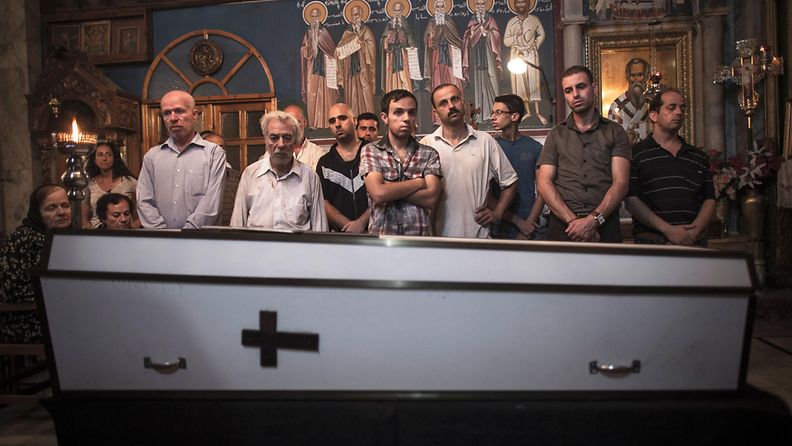 kristittyjen hautajaiset Gaza